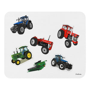 Furrow & Fields Mouse Pad Mouse Pad No. 80 | White Background Quality Farmers Merch