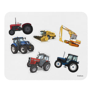 Furrow & Fields Mouse Pad Mouse Pad No. 81 | White Background Quality Farmers Merch