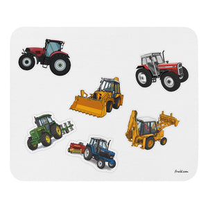 Furrow & Fields Mouse Pad Mouse Pad No. 82 | White Background Quality Farmers Merch