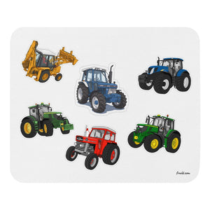 Furrow & Fields Mouse Pad Mouse Pad No. 84 | White Background Quality Farmers Merch