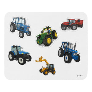 Furrow & Fields Mouse Pad Mouse Pad No. 86 | White Background Quality Farmers Merch