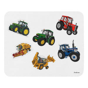Furrow & Fields Mouse Pad Mouse Pad No. 88 | White Background Quality Farmers Merch