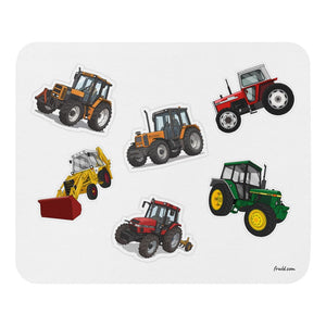 Furrow & Fields Mouse Pad Mouse Pad No. 92 | White Background Quality Farmers Merch