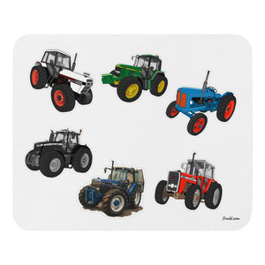 Furrow & Fields Mouse Pad Mouse Pad No. 94 | White Background Quality Farmers Merch