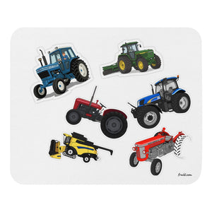 Furrow & Fields Mouse Pad Mouse Pad No. 98 | White Background Quality Farmers Merch