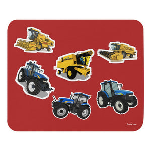 Furrow & Fields Mouse Pad New Holland Mouse Pad No. 3 | Coloured Background Quality Farmers Merch