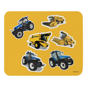 Furrow & Fields Mouse Pad New Holland Mouse Pad No. 5 | Coloured Background Quality Farmers Merch