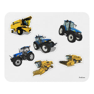Furrow & Fields Mouse Pad New Holland Mouse Pad | White Background Quality Farmers Merch