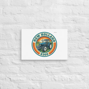 Furrow & Fields New Holland 8360 Retro Badge | Canvas Quality Farmers Merch