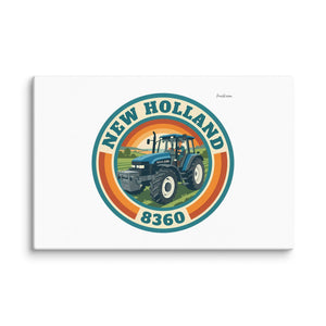 Furrow & Fields New Holland 8360 Retro Badge | Canvas Quality Farmers Merch