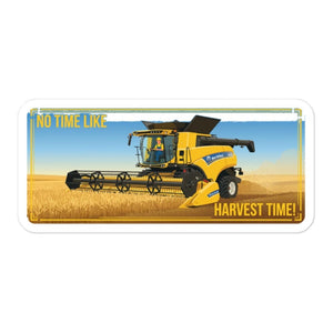 Furrow & Fields New Holland CR9.90 NO TIME LIKE HARVEST TIME! | Bubble-free stickers Quality Farmers Merch