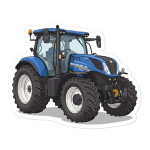 Furrow & Fields New Holland T7.225 | Bubble-free stickers Quality Farmers Merch