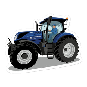 Furrow & Fields New Holland T7.270 | Bubble-free stickers Quality Farmers Merch