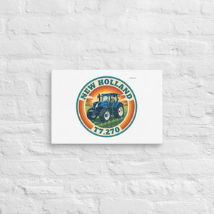 Furrow & Fields New Holland T7.270 Retro Badge | Canvas Quality Farmers Merch