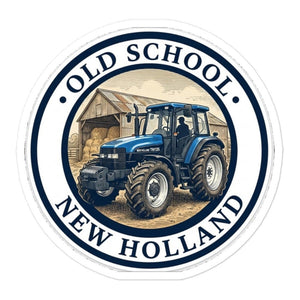 Furrow & Fields New Holland TM 135 OLD SCHOOL NEW HOLLAND Engraving | Bubble-free stickers Quality Farmers Merch