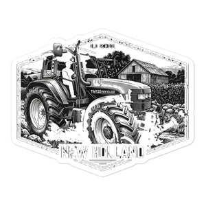 Furrow & Fields New Holland TM 135 OLD SCHOOL NEW HOLLAND Moose | Bubble-free stickers Quality Farmers Merch