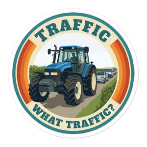 Furrow & Fields New Holland TM 135 TRAFFIC WHAT TRAFFIC? Retro | Bubble-free stickers Quality Farmers Merch