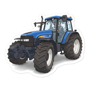 Furrow & Fields New Holland TM 155 Illustration | Bubble-free stickers Quality Farmers Merch