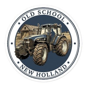 Furrow & Fields New Holland TM 155 OLD SCHOOL NEW HOLLAND Engraving | Bubble-free stickers Quality Farmers Merch