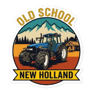 Furrow & Fields New Holland TM 155 OLD SCHOOL NEW HOLLAND Outdoor | Bubble-free stickers Quality Farmers Merch