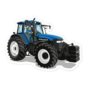 Furrow & Fields New Holland TM 165 | Bubble-free stickers Quality Farmers Merch
