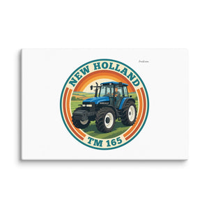 Furrow & Fields New Holland TM 165 Retro Badge | Canvas Quality Farmers Merch