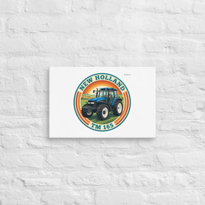 Furrow & Fields New Holland TM 165 Retro Badge | Canvas Quality Farmers Merch