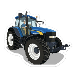 Furrow & Fields New Holland TM 190 | Bubble-free stickers Quality Farmers Merch