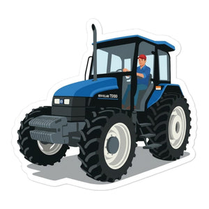 Furrow & Fields New Holland TS 100 | Bubble-free stickers Quality Farmers Merch