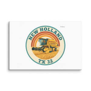 Furrow & Fields New Holland TX 32 Retro Badge | Canvas Quality Farmers Merch