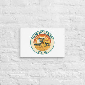 Furrow & Fields New Holland TX 32 Retro Badge | Canvas Quality Farmers Merch