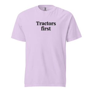 Furrow & Fields Orchid / S Tractors First | Unisex Premium T-shirt Quality Farmers Merch