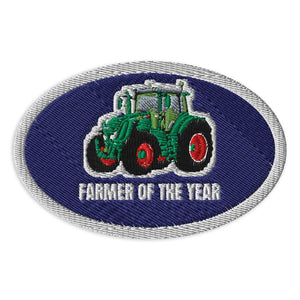 Furrow & Fields Patch Farmer of the Year Fendt 828 Vario | Embroidered Patch Quality Farmers Merch