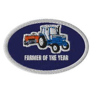 Furrow & Fields Patch Farmer of the Year Ford 6640 | Embroidered Patch Quality Farmers Merch