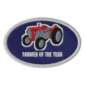 Furrow & Fields Patch Farmer of the Year Massey Ferguson 35X | Embroidered Patch Quality Farmers Merch