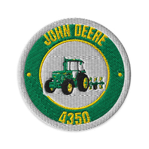 Furrow & Fields Patch John Deere 4350 Badge | Embroidered Patch Quality Farmers Merch