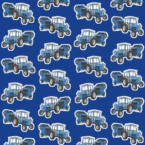 Furrow & Fields Pillow Case Ford 7600 Pillow Case – Blue Quality Farmers Merch