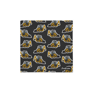 Furrow & Fields Pillow Case JCB 1CX Pillow Case – Charcoal Quality Farmers Merch