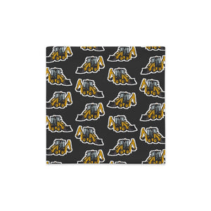 Furrow & Fields Pillow Case JCB 1CX Pillow Case – Charcoal Quality Farmers Merch