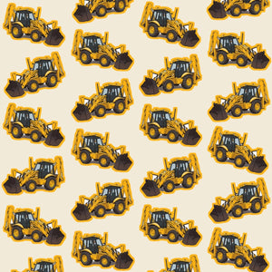 Furrow & Fields Pillow Case JCB 3CX Sitemaster Plus Pillow Case – Cream Quality Farmers Merch