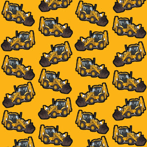 Furrow & Fields Pillow Case JCB 3CX Sitemaster Plus Pillow Case – Yellow Quality Farmers Merch