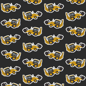 Furrow & Fields Pillow Case JCB 3CX Sitemaster SRS Pillow Case – Charcoal Quality Farmers Merch