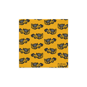 Furrow & Fields Pillow Case JCB 3CX Sitemaster SRS Pillow Case – Yellow Quality Farmers Merch