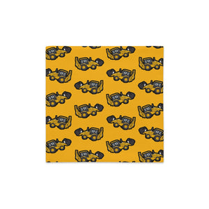 Furrow & Fields Pillow Case JCB 3CX Sitemaster SRS Pillow Case – Yellow Quality Farmers Merch