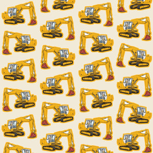 Furrow & Fields Pillow Case JCB 804 Pillow Case – Cream Quality Farmers Merch