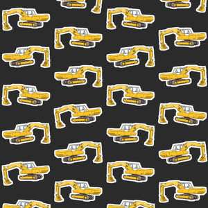 Furrow & Fields Pillow Case JCB 806 Pillow Case – Charcoal Quality Farmers Merch