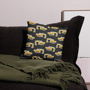 Furrow & Fields Pillow Case JCB 806 Pillow Case – Charcoal Quality Farmers Merch