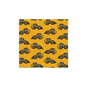 Furrow & Fields Pillow Case JCB TM420 Pillow Case – Yellow Quality Farmers Merch