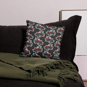 Furrow & Fields Pillow Case Massey Ferguson 6480 Pillow Case – Charcoal Quality Farmers Merch