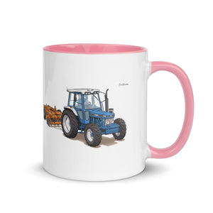 Furrow & Fields Pink / 11 oz Ford 7810 Generation III | Mug with Color Inside Quality Farmers Merch